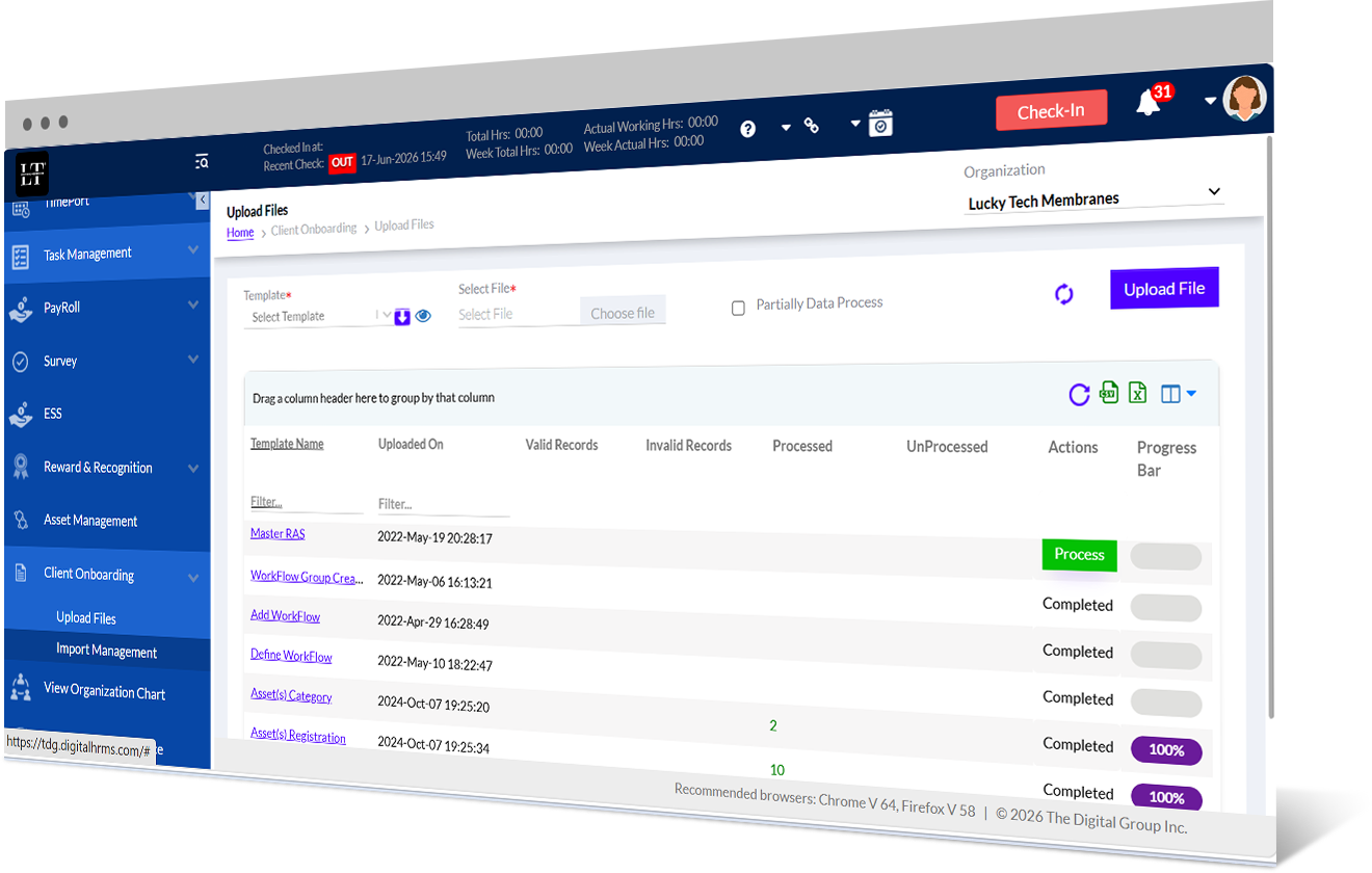 HRMS Client Onboarding