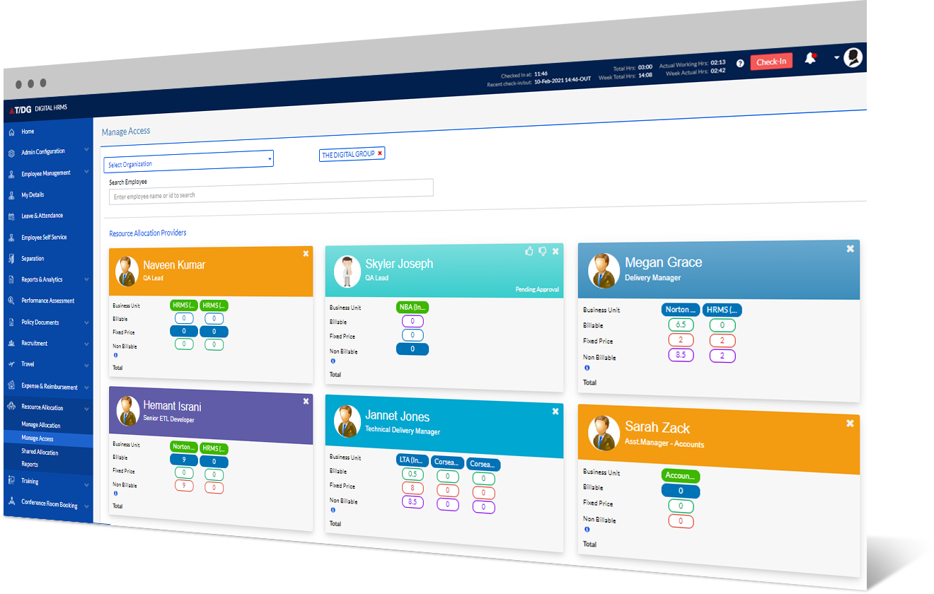 HRMS Resource Allocation